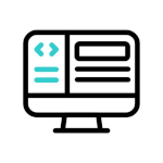 Computer with coding symbols and tools